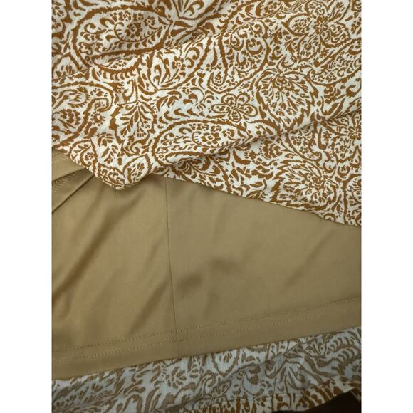 NWT Savanna Jane Babydoll Western Boho Gold Paisley Print Dress 2X Fall - Picture 12 of 13